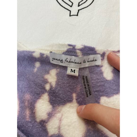 Young Fabulous and Broke Pullover Sweatshirt Top - Picture 5 of 6